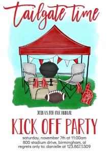 Football Kickoff Party Red: Football Kickoff Party Red