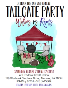 Football Tent Tailgate Party Flyer: Football Tent Tailgate Party Flyer
