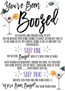 Halloween Drink You've Been Boozed: Halloween Drink You've Been Boozed Sign