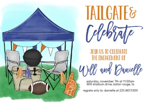 Football Tailgate and Celebrate Blue and Orange: Football Tailgate and Celebrate Purple and Gold