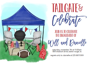 Football Tailgate and Celebrate Red and Blue: Football Tailgate and Celebrate Purple and Gold