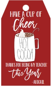 Christmas Teacher Tag Cocoa: Christmas Teacher Tag Cocoa