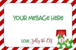 Christmas Elf Note Card: Christmas Elf Welcome Letter