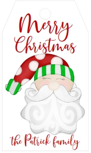 Favor Tag Family Christmas Santa design preview