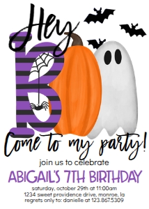 Halloween Hey Boo Ghost Bats Birthday Purple: Halloween Hey Boo Ghost Bats Birthday Purple