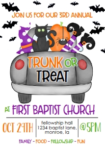 Halloween Trunk or Treat: Halloween Trunk or Treat
