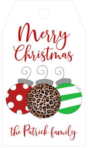 Favor Tag Family Christmas Ornaments: Favor Tag Family Christmas Ornaments