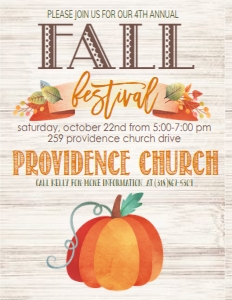 Fall Festival Wood Flyer: Fall Festival Wood