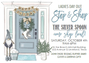 Christmas Door Stop Shop Invitation design preview