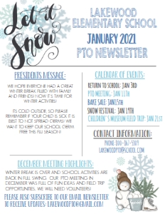 School Teacher PTO Newsletter 6.1 Winter: School Teacher PTO Newsletter Winter