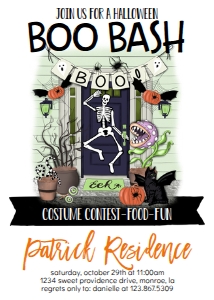 Halloween Door Boo Bash design preview