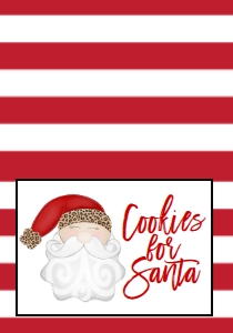 Christmas Food Tent Cookies for Santa Leopard: Christmas Food Tent Cookies for Santa Leopard