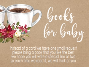 Baby Shower Christmas Brewing Book Card: Baby Shower Christmas Brewing Invitation