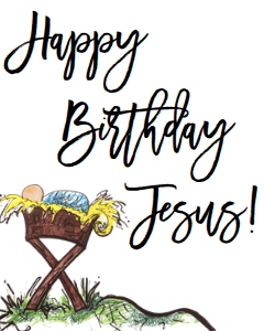 Christmas Happy Birthday Jesus Sign: Christmas Happy Birthday Jesus Invitation