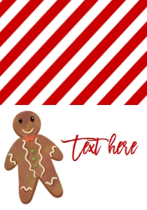 Christmas Birthday Boy Gingerbread Food Tent: Christmas Birthday Boy Gingerbread Food Tent