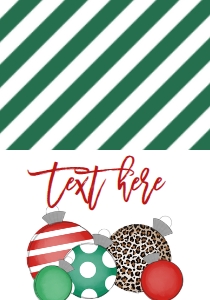 Holiday Party Ornament Food Tent: Christmas Party Multi Ornament RG Marquee Invitation