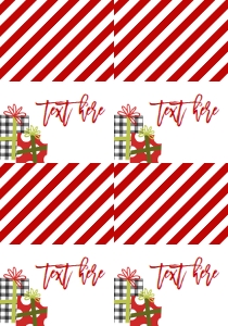 Fireplace Mantle Food Tent Full Page: Christmas Party Mantle