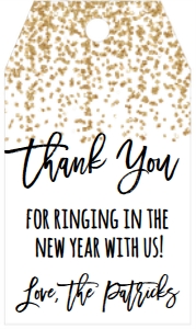NYE Ringing in the New Year Favor Tag: NYE Drink If Game Gold Glitter2