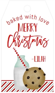 Christmas Tag Cookie Baked with love: Christmas Tag Cookie Baked with love