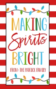 Christmas Wine Label Making Spirits Bright: Christmas Wine Label Making Spirits Bright