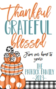Thanksgiving Wine Label Thankful Grateful Blessed: Thanksgiving Wine Label Thankful Grateful Blessed