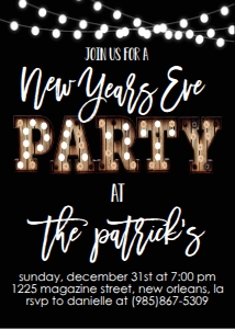 NYE Party Marquee Lights: NYE Party Marquee Lights