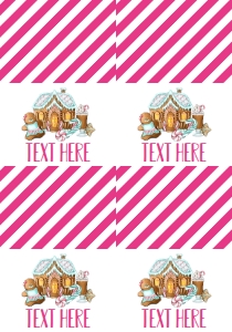 Christmas Cookies Cocoa Gingerbread Girl Food Tent Full Page: Christmas Birthday Cookies Cocoa Gingerbread girl
