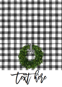 Christmas Celebrate Wreath Food Tent: Christmas Celebrate Wreath Invitation