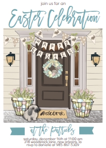 Easter Wishes Door Invitation: Easter Wishes Door Invitation