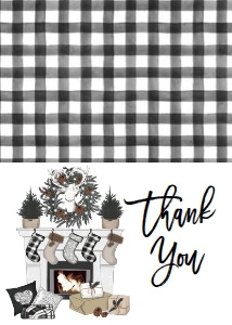 Christmas Bridal Shower Fireplace Thank You: Christmas Favorite Things Fireplace