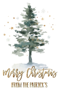 Christmas Wine Label Christmas Tree GB: Christmas Wine Label Christmas Tree GB