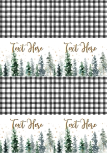 Baby Shower Cold Outside Tree Line Food Tent Full Page: Baby Shower Cold Outside Tree Line