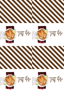 Fall Thanksgiving Lunch Food Tent Full Page: Fall Thanksgiving Lunch