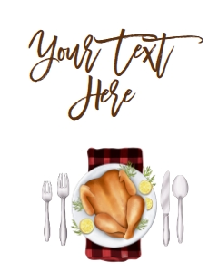Fall Thanksgiving Lunch Sign: Fall Thanksgiving Lunch