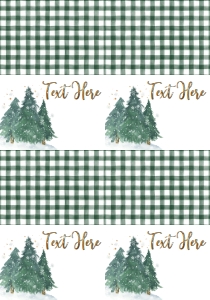 Christmas Party 3 Tree Oh What Fun Food Tent Full Page: Christmas Party 3 Tree Oh What Fun Invite