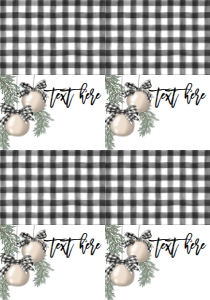 Christmas Party Buffalo Plaid Oh What Fun Food Tent Full Page: Christmas Party Buffalo Plaid Oh What Fun Invite
