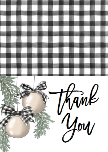 Christmas Party Buffalo Plaid Oh What Fun Thank You: Christmas Party Buffalo Plaid Oh What Fun Invite