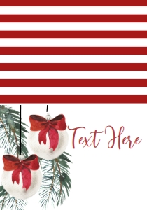 Christmas Party Ornament Exchange Food Tent: Christmas Bridal Shower Deck the Halls Red Ornament