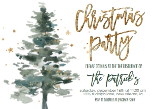 Christmas Party Tree Invite: Christmas Party Tree Invite