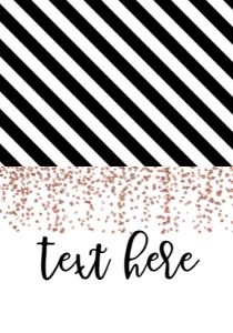 NYE Rose Gold Glitter Food Tent: NYE Memories Game Rose Gold Glitter