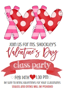 Valentines Day Class Party 2 design preview