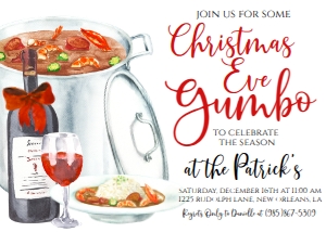 Christmas Eve Gumbo Invite: Christmas Eve Gumbo Invite