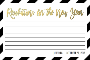 NYE Stripe Resolution Card: NYE Drink If Game Diagonal Stripe