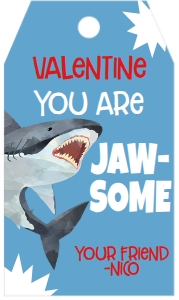 Valentine Tag Jawsome: Valentine Tag Jawsome
