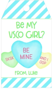 Valentines Day Be My VSCO Girl Favor Tag: Valentines Day Be My VSCO Girl Favor Tag