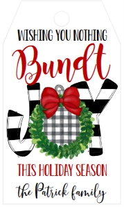 Christmas Favor Tag Bundt Joy: Christmas Favor Tag Bundt Joy