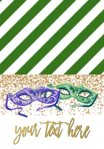 Mardi Gras Engagement Glitter Masks Food Tent design preview