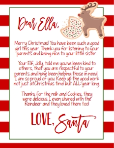 Christmas Santa Cookie Letter Reindeer Mad: Christmas Santa Cookie Letter Reindeer Mad