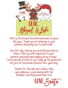 Christmas Santa Letter Trio: Christmas Santa Letter Trio