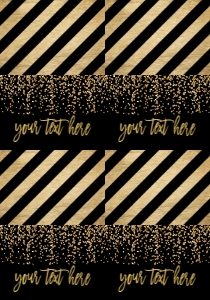 Mardi Gras Black and Gold Food Tent Full Page: Mardi Gras Black and Gold Food Tent